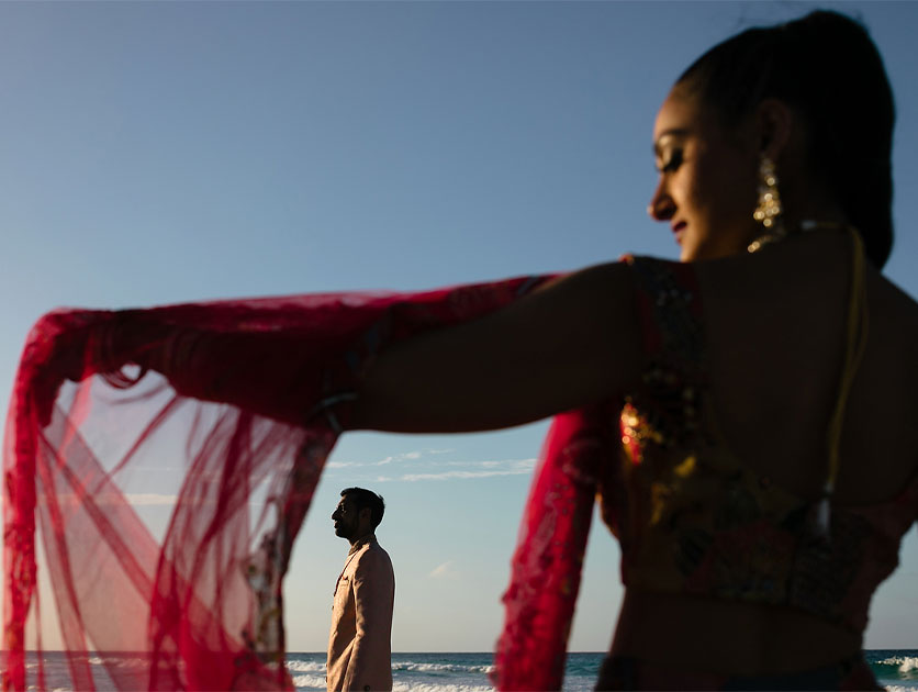South asian wedding photography at Hard Rock Punta Cana