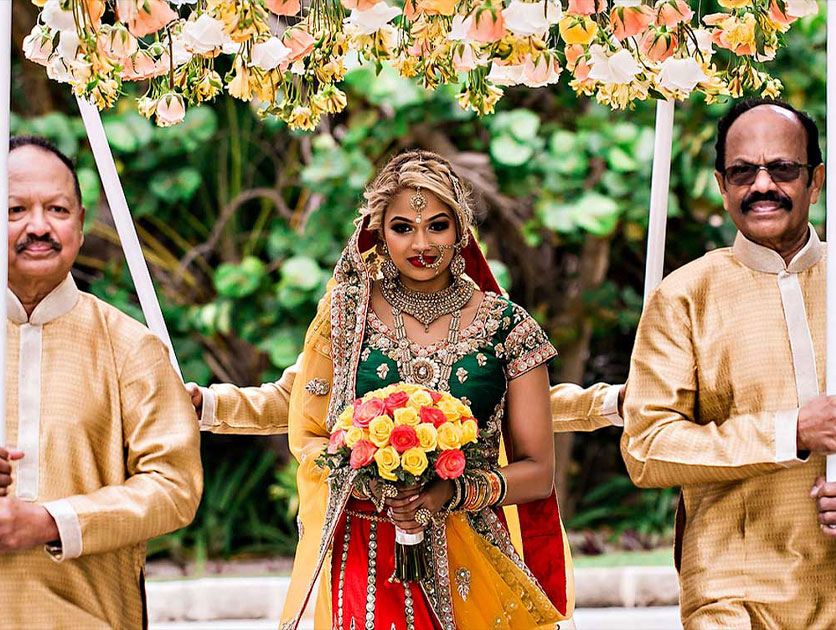 The South Asian Wedding Day in Cancun